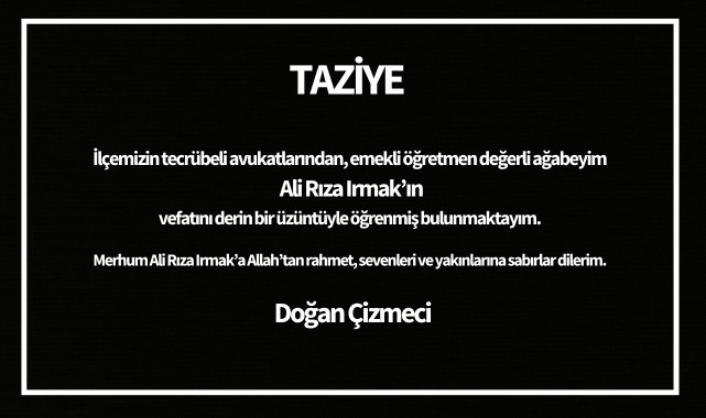 Vefat ve başsağlığı