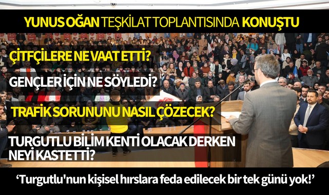 Oğan: Turgutlu'nun kişisel hırslara feda edilecek bir tek günü yok!