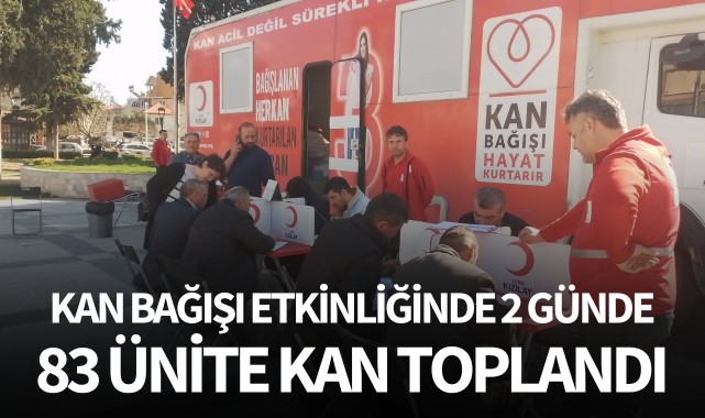 Sarıgöl'de iki günde 83 ünite kan toplandı