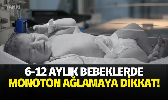 6-12 aylık bebeklerde monoton ağlamaya dikkat!