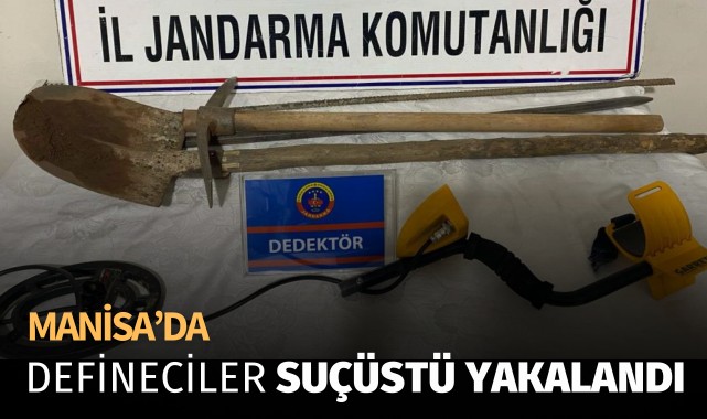 Defineciler suçüstü yakalandı
