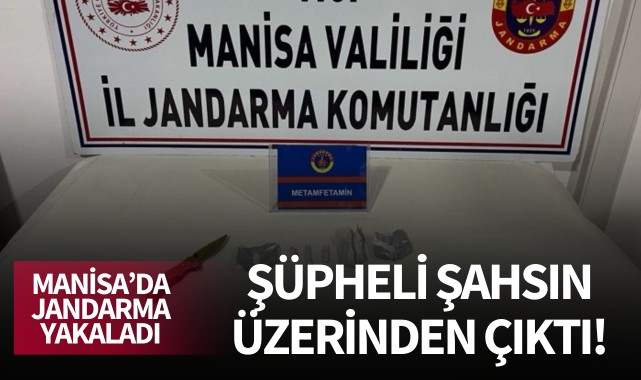 Manisa'da şüpheli şahsın üzerinden çıktı!