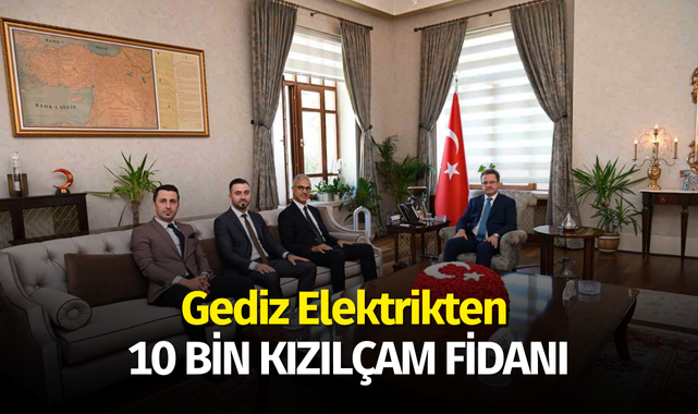 Gediz Elektrikten 10 bin kızılçam fidanı