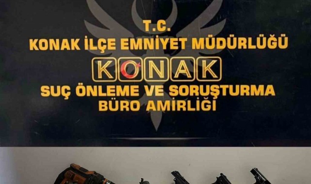 İzmir'de kaçak silah atölyesi baskınında 3 gözaltı