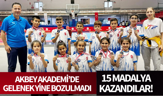 Akbey Akademi'de gelenek yine bozulmadı: 15 madalya