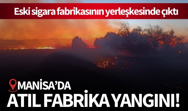 Manisa'da atıl fabrika yangını!