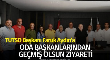 Faruk Aydın'a oda başkanlarından geçmiş olsun ziyareti