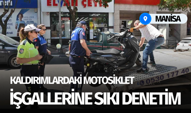 Kaldırımlardaki motosiklet işgallerine sıkı denetim