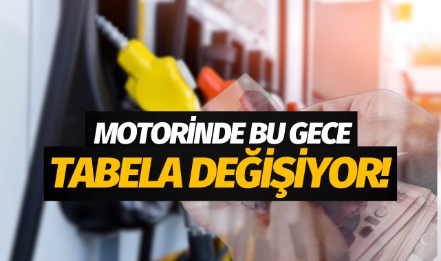 Motorinde bu gece tabela değişiyor!