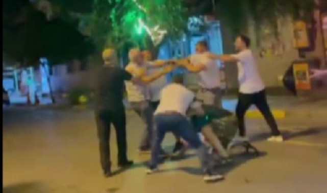 Yumruk yumruğa kavga böyle görüntülendi!