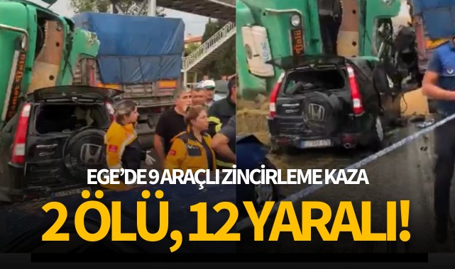 9 araçlı zincirleme kaza: 2 ölü, 12 yaralı!
