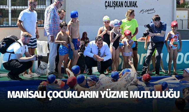 Manisalı çocukların yüzme mutluluğu
