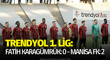 Trendyol 1. Lig: Fatih Karagümrük: 0 - Manisa FK: 2 (Maçtan kareler)