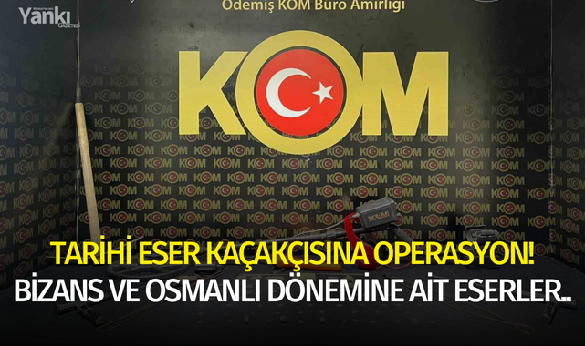 Tarihi eser kaçakçısına operasyon! Bizans ve Osmanlı dönemine ait eserler..