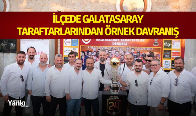İlçede Galatasaray taraftarlarından örnek davranış