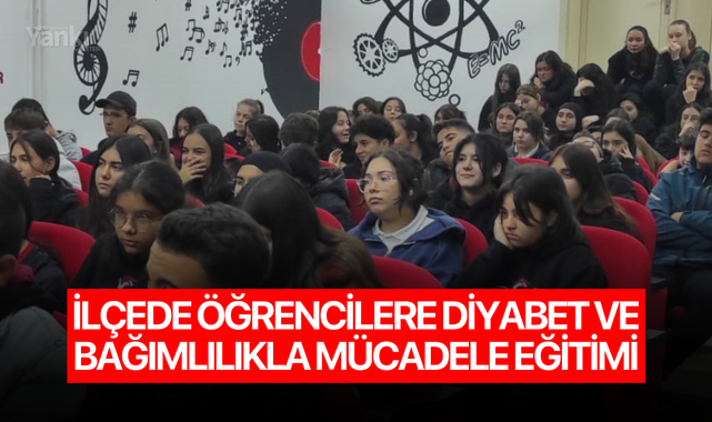 İlçede öğrencilere diyabet ve bağımlılıkla mücadele eğitimi
