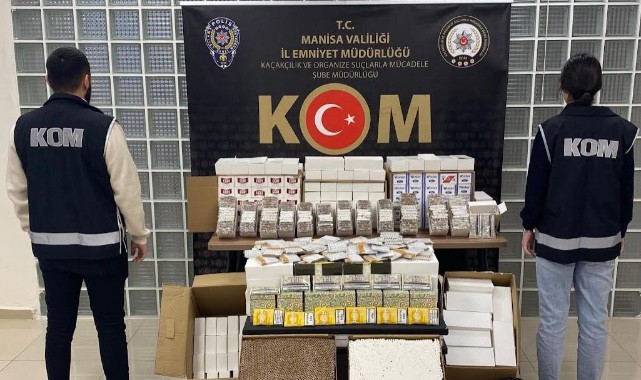 Manisa'da kaçak tütün operasyonu: Binlercesi ele geçirildi!