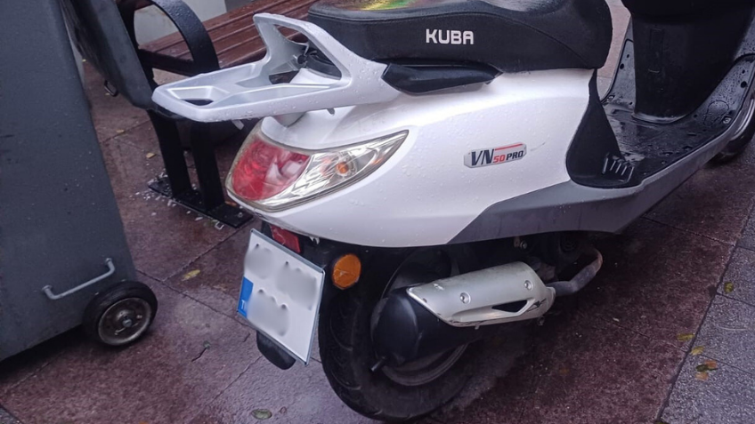 Park halindeki motosiklet çalıntı çıktı