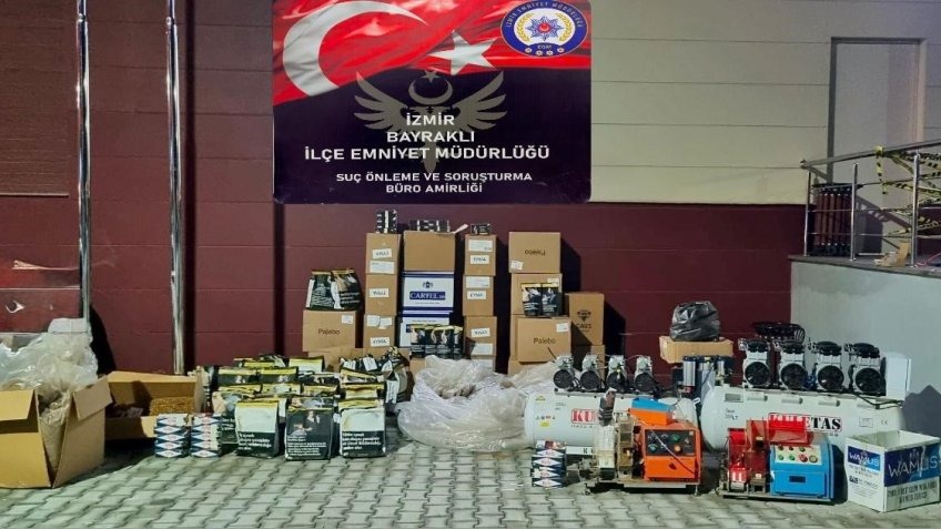 Ev görünümlü kaçak sigara imalathanesine operasyon!
