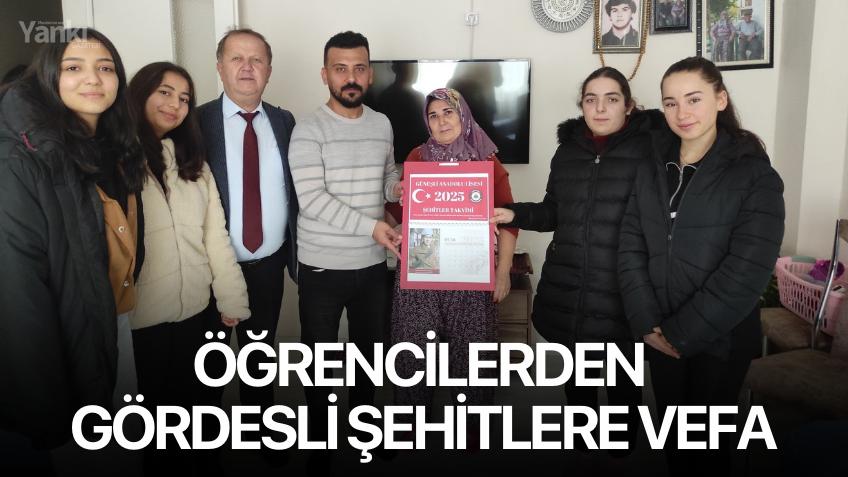 Öğrencilerden Gördesli şehitlere vefa