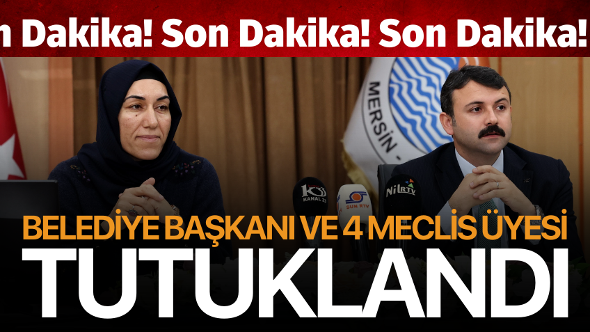 Mersin'de DEM Partili Akdeniz Belediye Başkanı ve 4 meclis üyesi tutuklandı