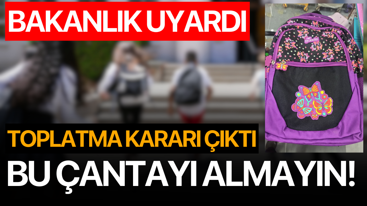 Veliler Dikkat! Bu Çantayı Sakın Almayın