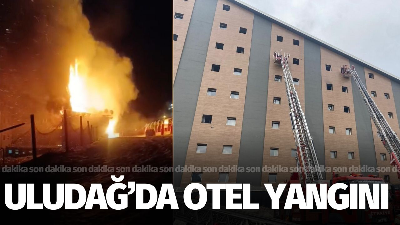 Uludağ'da otel yangını