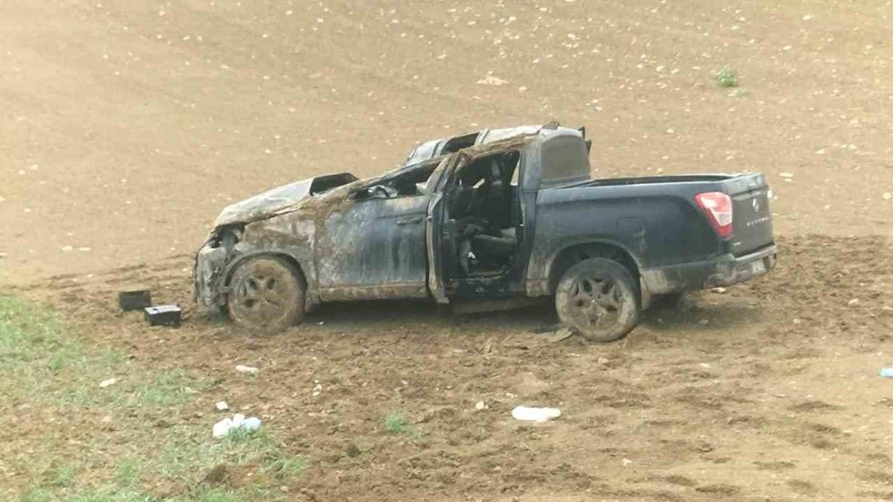 Başkent'te bir feci kaza daha: Kontrolden çıkan otomobil şarampole devrildi, 1 ölü 4 ağır yaralı
