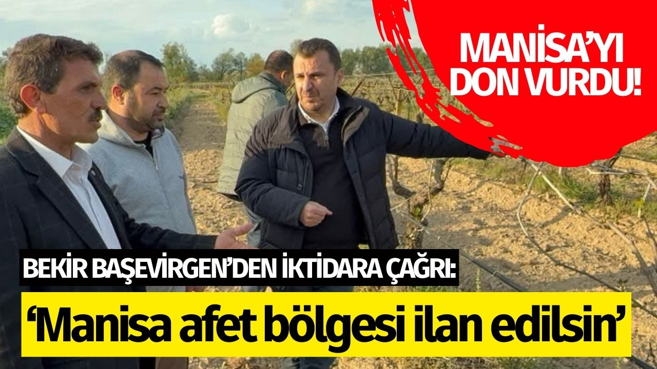 Manisa'yı don vurdu Başevirgen çağrı yaptı:  'Manisa afet bölgesi ilan edilsin'