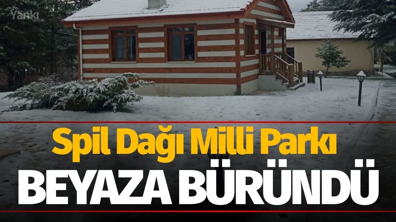 Spil Dağı Milli Parkı beyaza büründü