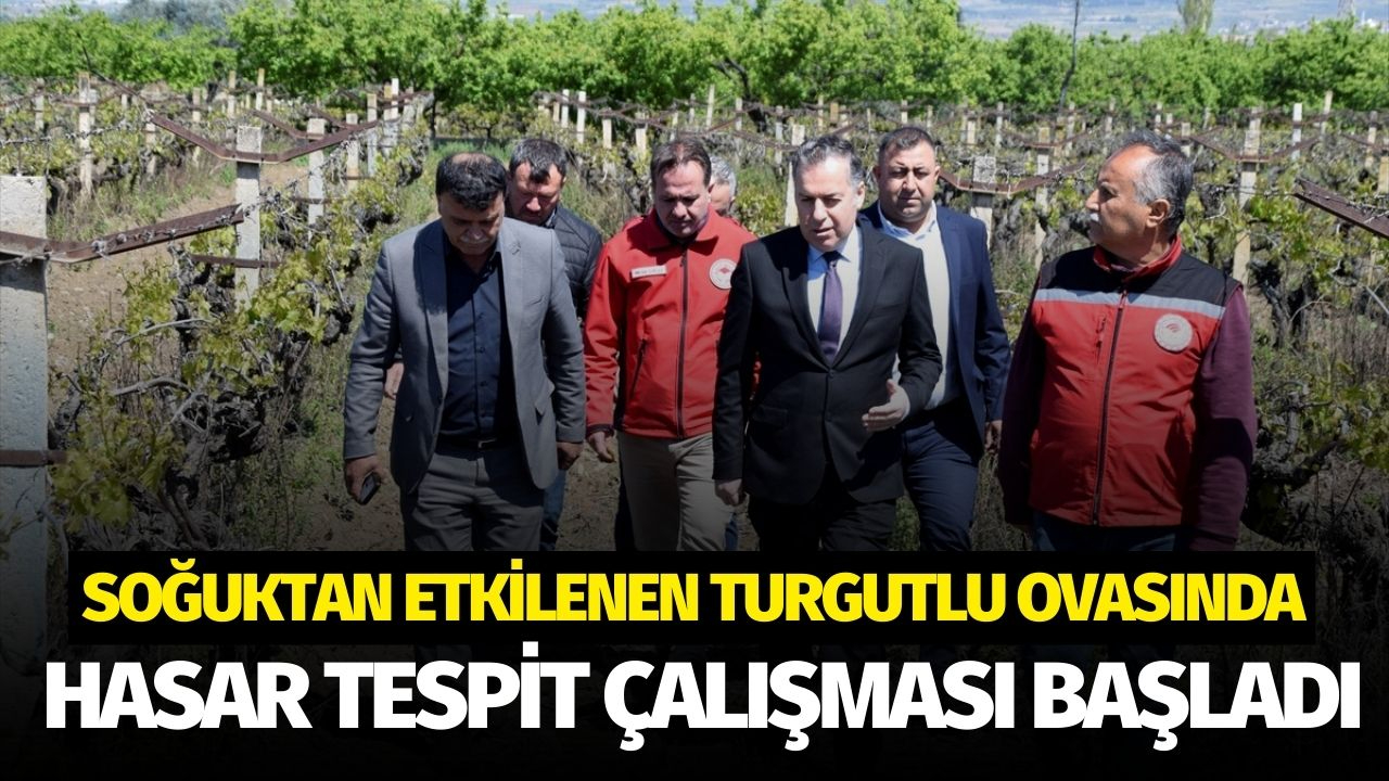 Turgutlu ovasında hasar tespit çalışması başladı