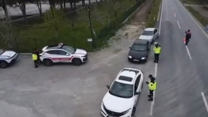 Manisa’da hava destekli trafik denetimi