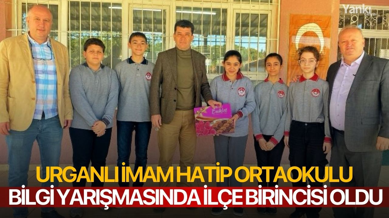 Urganlı İmam Hatip Ortaokulu Bilgi Yarışmasında İlçe Birincisi Oldu