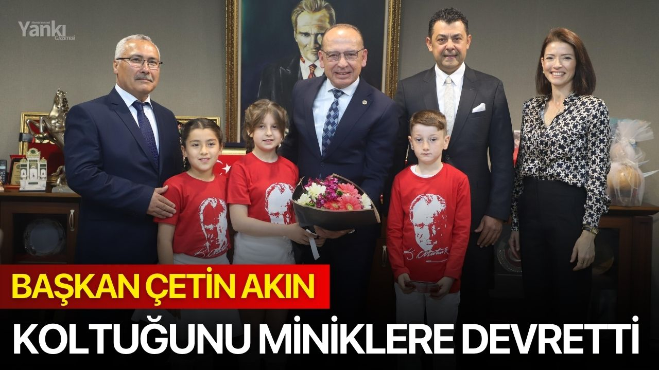 Başkan Akın, koltuğunu miniklere devretti