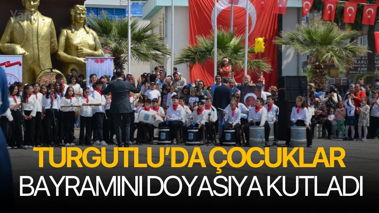 Turgutlu’da çocuklar bayramını doyasıya kutladı
