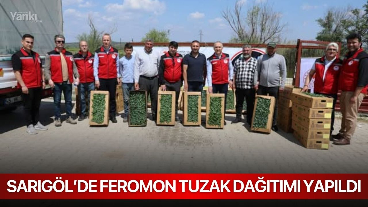 Sarıgöl’de Feromon tuzak dağıtımı yapıldı