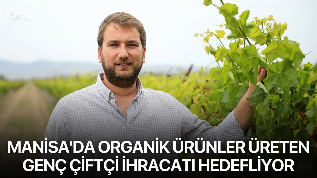 Manisa'da organik ürünler üreten genç çiftçi ihracatı hedefliyor