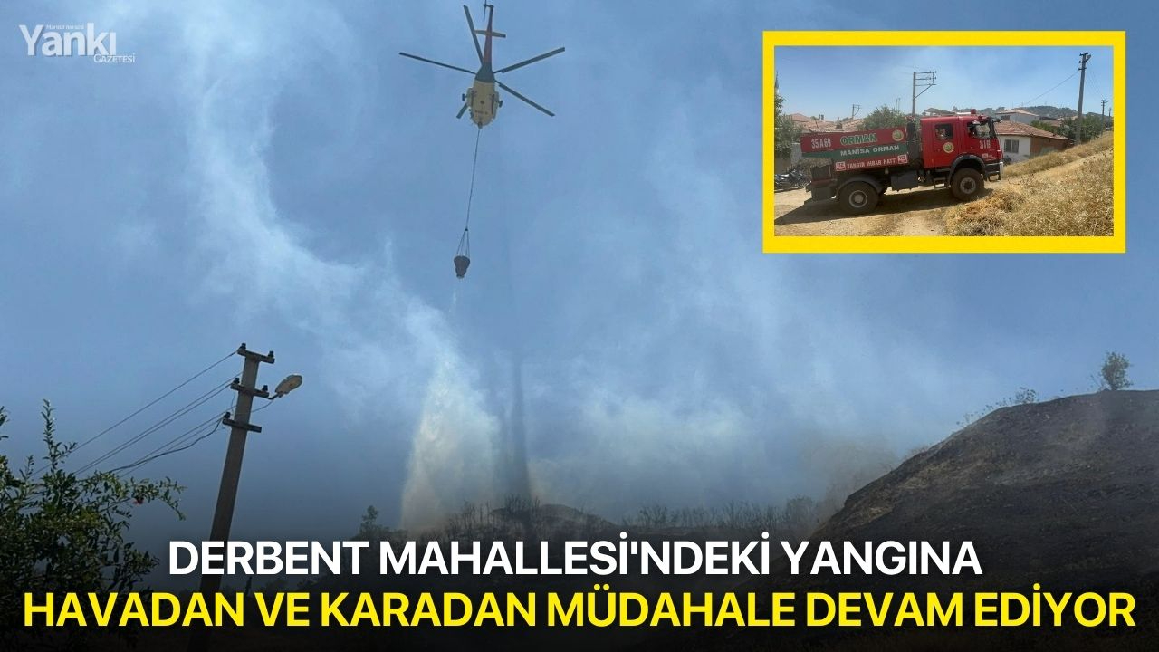 Derbent Mahallesi'ndeki Yangına Havadan ve Karadan Müdahale Devam Ediyor