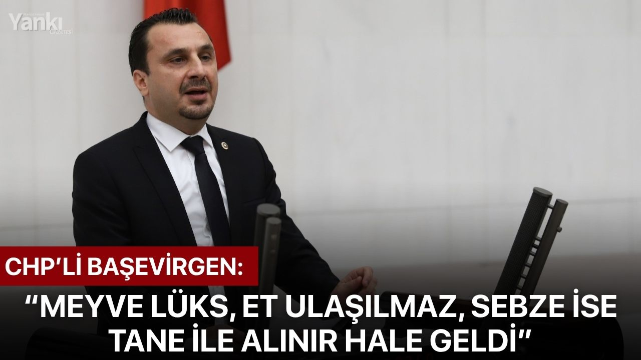 CHP’li Başevirgen: “Meyve lüks, et ulaşılmaz, sebze ise tane ile alınır hale geldi”