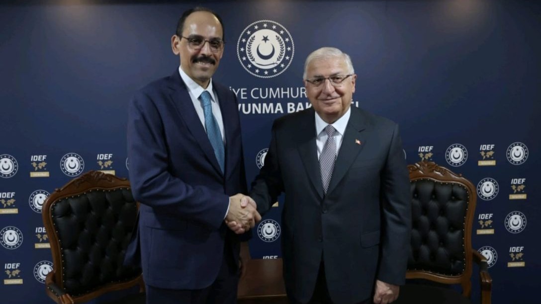 Milli Savunma Bakanı Yaşar Güler ile Milli İstihbarat Teşkilatı Başkanı İbrahim Kalın görüştü