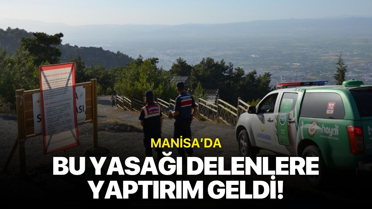 Manisa'da giriş yasağına uymayanlara ceza