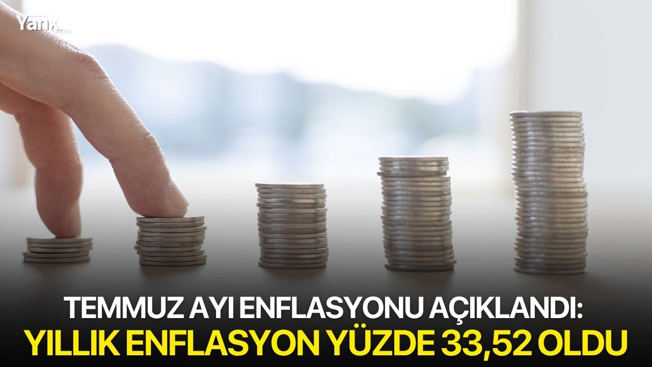 Temmuz ayı enflasyonu açıklandı: Yıllık enflasyon yüzde 33,52 oldu