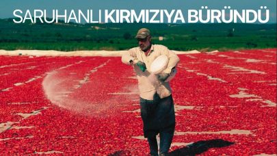 Saruhanlı kırmızıya büründü