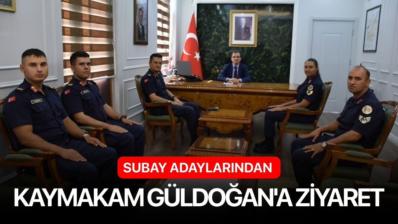 Subay adaylarından kaymakam Güldoğan'a ziyaret