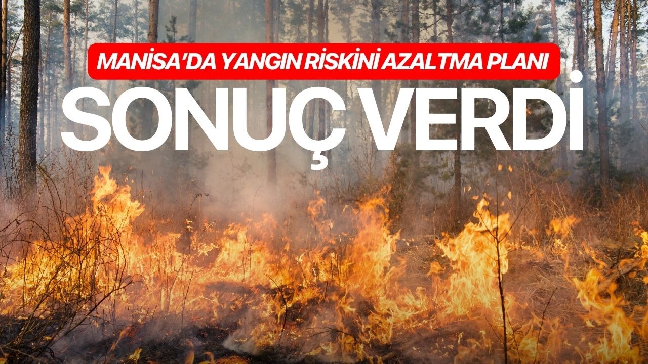 Manisa’da yangın riskini azaltma planı sonuç verdi