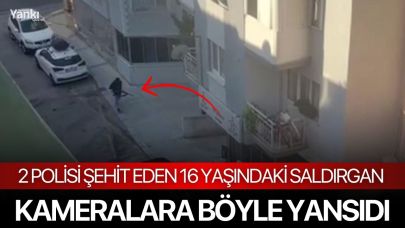 2 polisi şehit eden 16 yaşındaki saldırgan kameralara böyle yansıdı