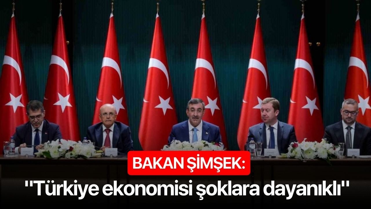 Bakan Şimşek: "Türkiye ekonomisi şoklara dayanıklı"