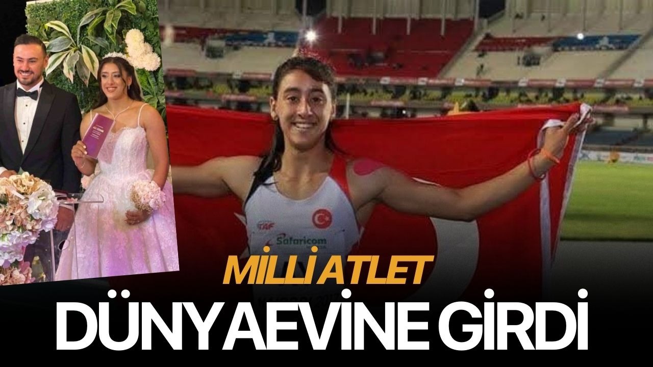 Milli atlet dünyaevine girdi
