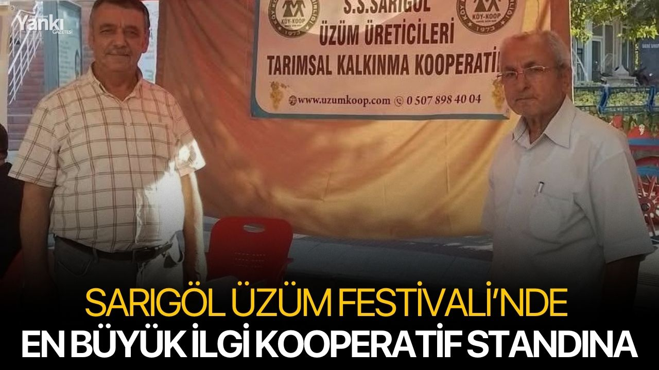 Sarıgöl Üzüm Festivali’nde En Büyük İlgi Kooperatif Standına