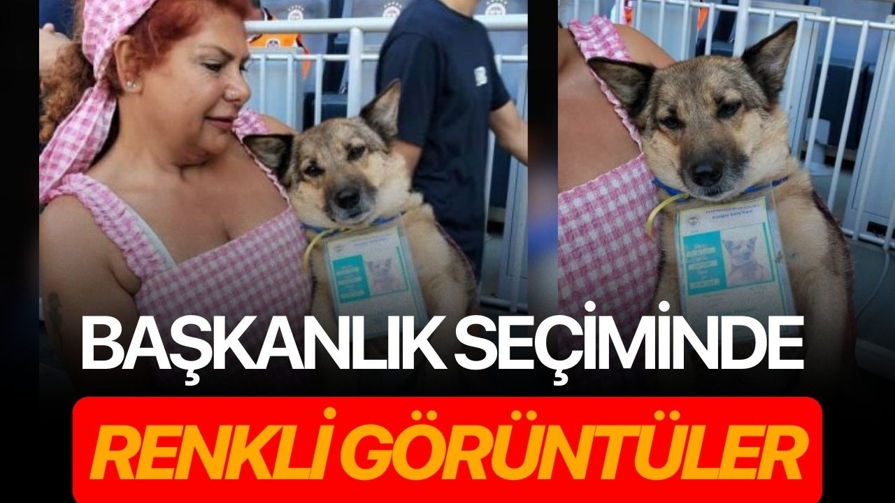 Başkanlık seçiminde renkli görüntüler